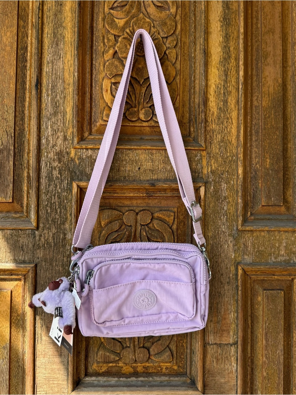 Kipling Merryl in Lilac Joy convertible crossbody and fanny pack